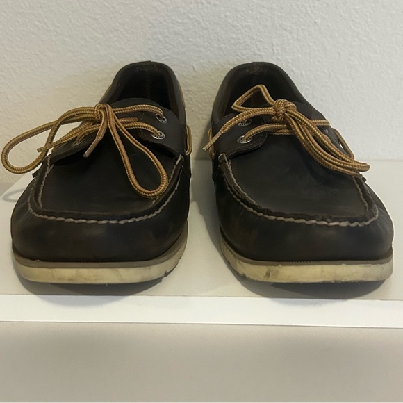 Sperry Top-Sider Men’s genuine leather 2-eye boat shoe brown size M 13 - Picture 4 of 9